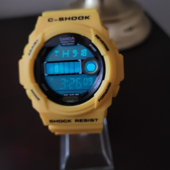 New Mustard Yellow Digital C shook Fashion watch - Picture 2 of 10